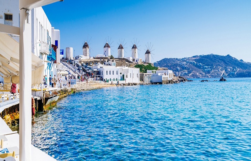 Windmills in Mykonos, Greece